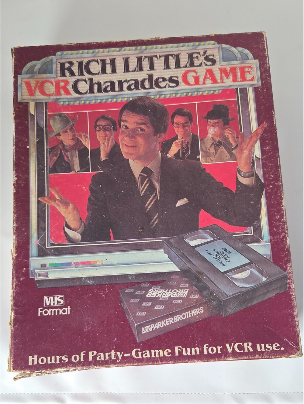 Rich Little's VCR Charades Game Parker Brothers VHS Format Party Game Incomplete